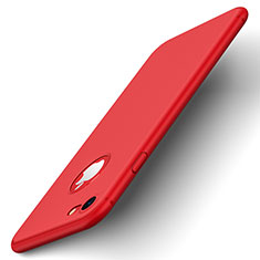 Apple iPhone 8用ハードケース プラスチック 質感もマット ロゴを表示します アップル レッド