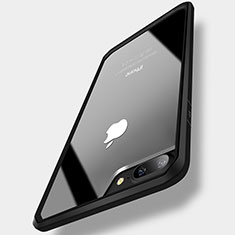 Apple iPhone 8 Plus用バンパーケース クリア透明 アップル ブラック