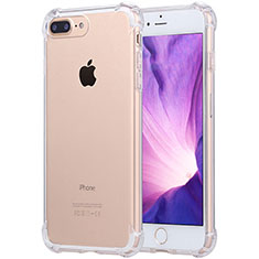 Apple iPhone 8 Plus用極薄ソフトケース シリコンケース 耐衝撃 全面保護 クリア透明 H03 アップル クリア