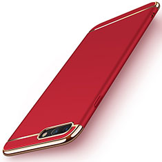 Apple iPhone 8 Plus用ケース 高級感 手触り良い メタル兼プラスチック バンパー F01 アップル レッド