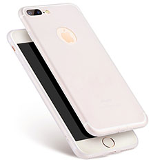 Apple iPhone 8 Plus用極薄ケース クリア透明 プラスチック アップル ホワイト
