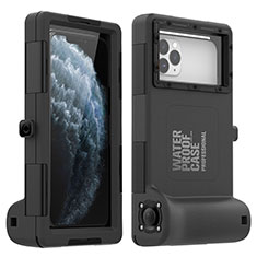 Apple iPhone 8 Plus用完全防水ケース ハイブリットバンパーカバー 高級感 手触り良い 水面下 アップル ブラック
