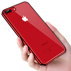 Apple iPhone 8 Plus用極薄ソフトケース シリコンケース 耐衝撃 全面保護 クリア透明 T17 アップル クリア