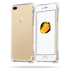Apple iPhone 8 Plus用極薄ソフトケース シリコンケース 耐衝撃 全面保護 クリア透明 Z06 アップル クリア
