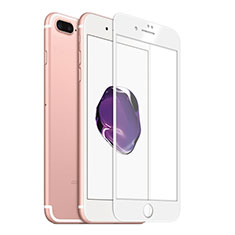 Apple iPhone 8 Plus用強化ガラス フル液晶保護フィルム アップル ホワイト