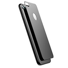Apple iPhone 8 Plus用強化ガラス 背面保護フィルム アップル ブラック