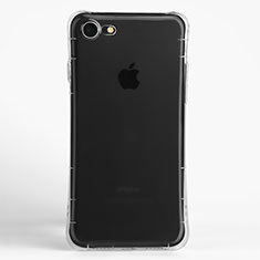 Apple iPhone SE (2020)用極薄ソフトケース シリコンケース 耐衝撃 全面保護 クリア透明 T11 アップル クリア