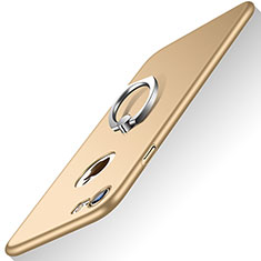 Apple iPhone SE (2020)用ハードケース プラスチック 質感もマット アンド指輪 A02 アップル ゴールド