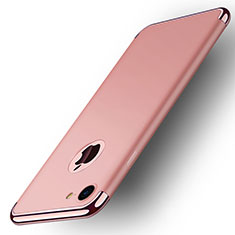 Apple iPhone SE (2020)用ケース 高級感 手触り良い メタル兼プラスチック バンパー M02 アップル ローズゴールド