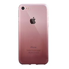 Apple iPhone SE (2020)用極薄ソフトケース グラデーション 勾配色 クリア透明 G01 アップル グレー
