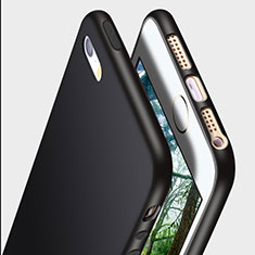 Apple iPhone SE用極薄ソフトケース シリコンケース 耐衝撃 全面保護 R01 アップル ブラック