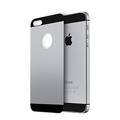 Apple iPhone SE用強化ガラス 背面保護フィルム アップル グレー