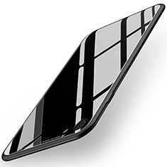 Apple iPhone SE3 (2022)用シリコンケース ソフトタッチラバー 鏡面 アップル ブラック