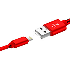 Apple iPhone X用USBケーブル 充電ケーブル L10 アップル レッド