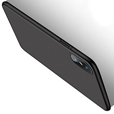 Apple iPhone X用ハードケース プラスチック 質感もマット M02 アップル ブラック