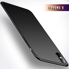 Apple iPhone X用極薄ソフトケース シリコンケース 耐衝撃 全面保護 S02 アップル ブラック