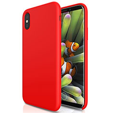 Apple iPhone X用ハードケース プラスチック 質感もマット S01 アップル レッド