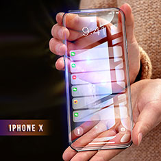 Apple iPhone X用強化ガラス フル液晶保護フィルム F26 アップル ブラック