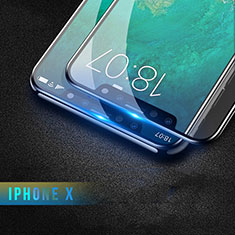 Apple iPhone X用強化ガラス フル液晶保護フィルム F25 アップル ブラック