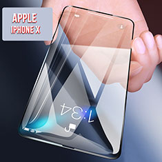Apple iPhone X用強化ガラス フル液晶保護フィルム F11 アップル ブラック