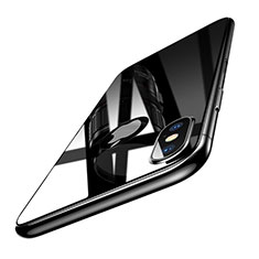 Apple iPhone X用強化ガラス 背面保護フィルム B02 アップル ブラック