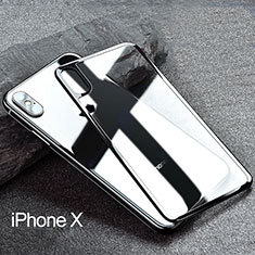 Apple iPhone X用強化ガラス 背面保護フィルム Z01 アップル ブラック