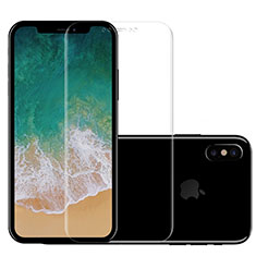 Apple iPhone X用強化ガラス 液晶保護フィルム F13 アップル クリア