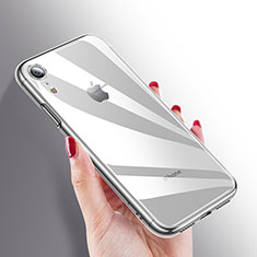 Apple iPhone XR用極薄ソフトケース シリコンケース 耐衝撃 全面保護 クリア透明 T06 アップル クリア