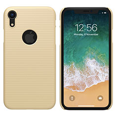 Apple iPhone XR用ハードケース プラスチック 質感もマット M02 アップル ゴールド