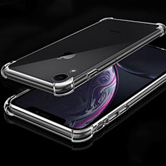 Apple iPhone XR用極薄ソフトケース シリコンケース 耐衝撃 全面保護 クリア透明 HC07 アップル クリア
