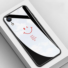 Apple iPhone XR用ハイブリットバンパーケース プラスチック パターン 鏡面 カバー アップル ブラック