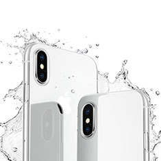 Apple iPhone Xs用極薄ソフトケース シリコンケース 耐衝撃 全面保護 クリア透明 アップル クリア