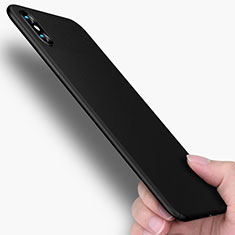 Apple iPhone Xs用極薄ソフトケース シリコンケース 耐衝撃 全面保護 M01 アップル ブラック