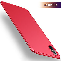 Apple iPhone Xs用極薄ソフトケース シリコンケース 耐衝撃 全面保護 S02 アップル レッド