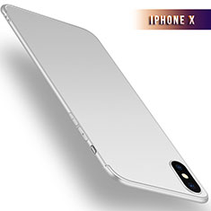 Apple iPhone Xs用極薄ソフトケース シリコンケース 耐衝撃 全面保護 S02 アップル ホワイト