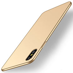 Apple iPhone Xs用ハードケース プラスチック 質感もマット M15 アップル ゴールド