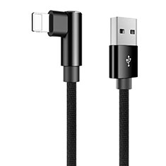 Apple iPhone Xs Max用USBケーブル 充電ケーブル D16 アップル ブラック
