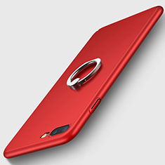 Apple iPhone Xs Max用ハードケース プラスチック 質感もマット アンド指輪 R02 アップル レッド