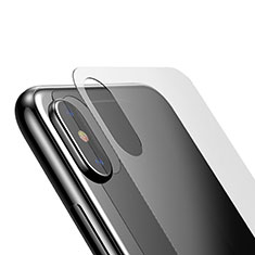 Apple iPhone Xs Max用強化ガラス 背面保護フィルム アップル クリア