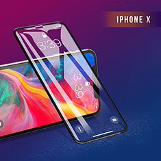 Apple iPhone Xs Max用強化ガラス フル液晶保護フィルム F27 アップル ブラック