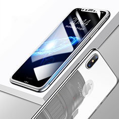 Apple iPhone Xs Max用強化ガラス 液晶保護フィルム 背面保護フィルム同梱 T01 アップル ホワイト