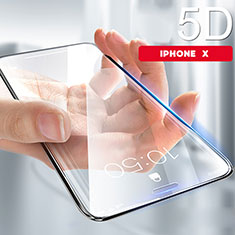 Apple iPhone Xs Max用強化ガラス 液晶保護フィルム 5D アップル クリア