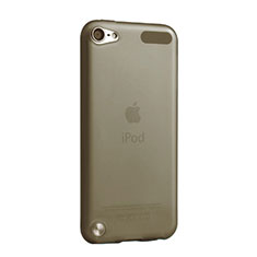 Apple iPod Touch 5用極薄ケース クリア透明 プラスチック アップル グレー