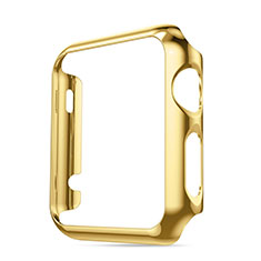 Apple iWatch 38mm用ケース 高級感 手触り良い アルミメタル 製の金属製 バンパー アップル ゴールド