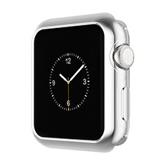 Apple iWatch 38mm用ケース 高級感 手触り良い アルミメタル 製の金属製 バンパー A01 アップル シルバー