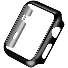 Apple iWatch 38mm用ケース 高級感 手触り良い アルミメタル 製の金属製 バンパー C03 アップル ブラック