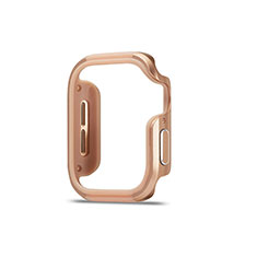 Apple iWatch 5 40mm用ケース 高級感 手触り良い アルミメタル 製の金属製 バンパー カバー アップル ゴールド