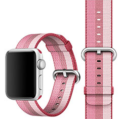 Apple iWatch 5 40mm用ウーブンナイロンバンド アップル ピンク