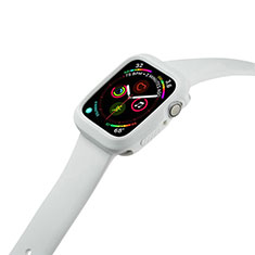 Apple iWatch 5 44mm用360度 フルカバー極薄ソフトケース シリコンケース 耐衝撃 全面保護 バンパー アップル ホワイト