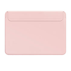 Apple MacBook Air 11 インチ用高品質ソフトレザーポーチバッグ ケース イヤホンを指したまま L01 アップル ピンク